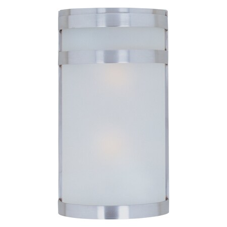 Maxim Two Light Frosted Glass Stainless Steel Outdoor Wall Light 5002FTSST